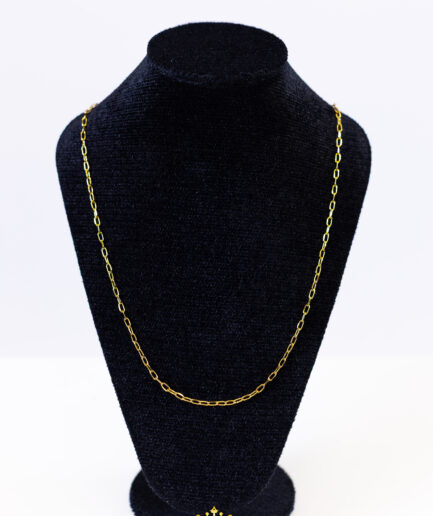 Corrente e Pulseira Cadeado Fina Banhado a Ouro 18k | Fecho Gaveta