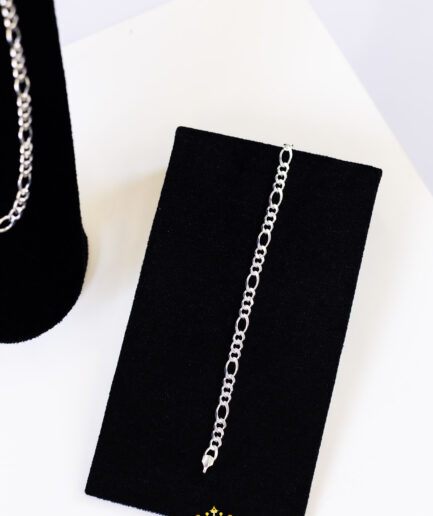 Pulseira 4mm Prata Mista